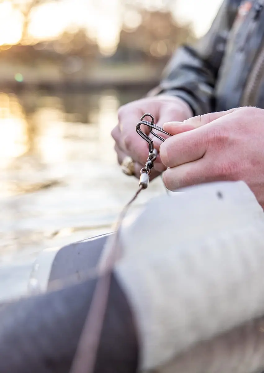 Lifetime Decoys Jerk Rig Mainline Decoy Drops – Stainless Steel Swivel Clip Drops with 5" Carabiner for Motion Decoys | Durable Hunting Accessory - view 2