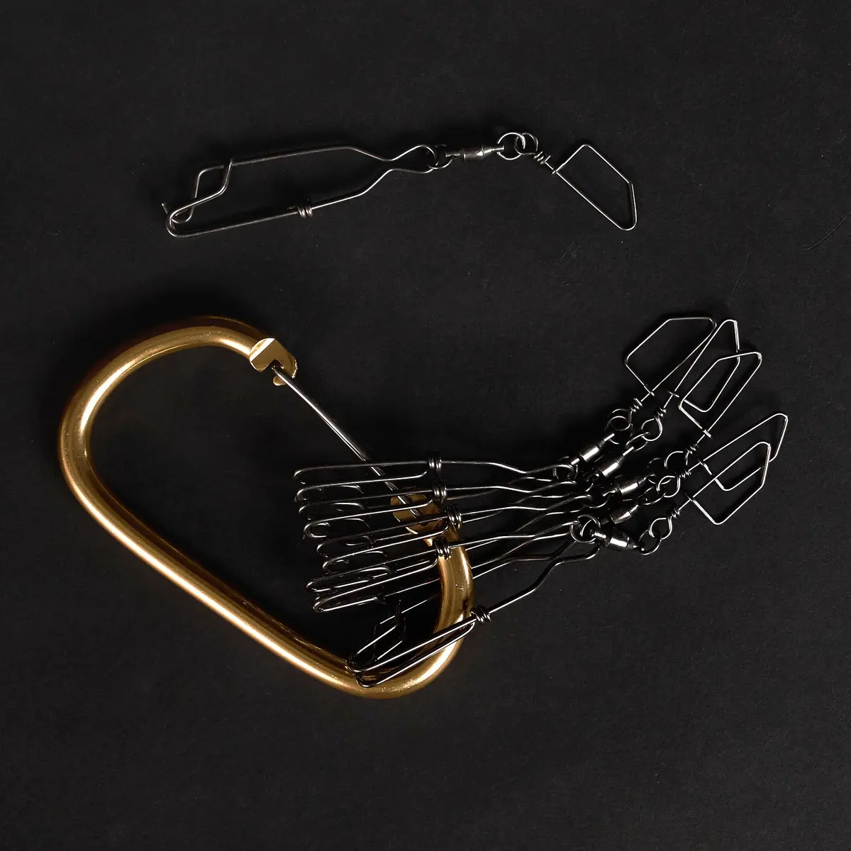 Lifetime Decoys Jerk Rig Mainline Decoy Drops – Stainless Steel Swivel Clip Drops with 5" Carabiner for Motion Decoys | Durable Hunting Accessory - view 3
