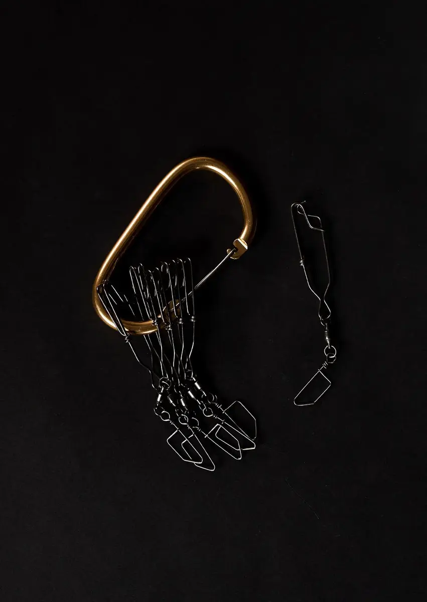 Lifetime Decoys Jerk Rig Mainline Decoy Drops – Stainless Steel Swivel Clip Drops with 5" Carabiner for Motion Decoys | Durable Hunting Accessory - view 4