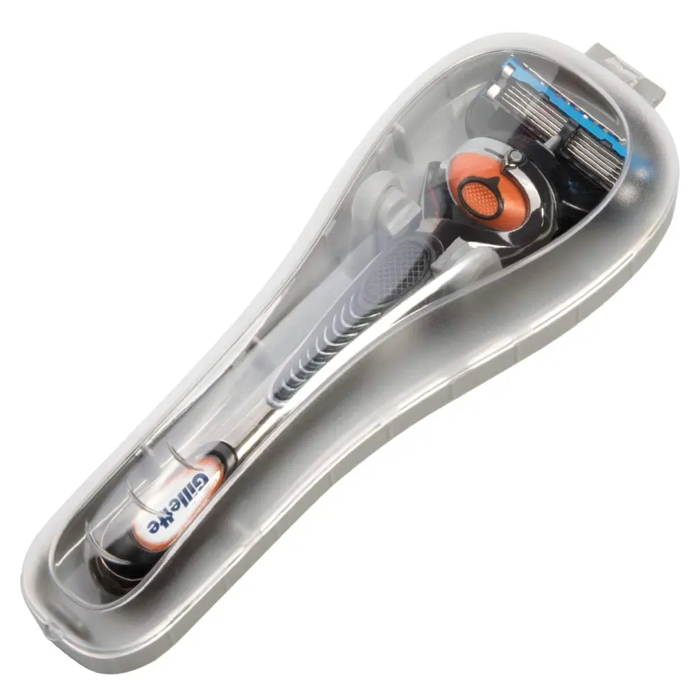 Nincha Manual Razor Travel Case Portable Plastic Razor Protector Grey | Fits Most Manual Razor Systems - main product image
