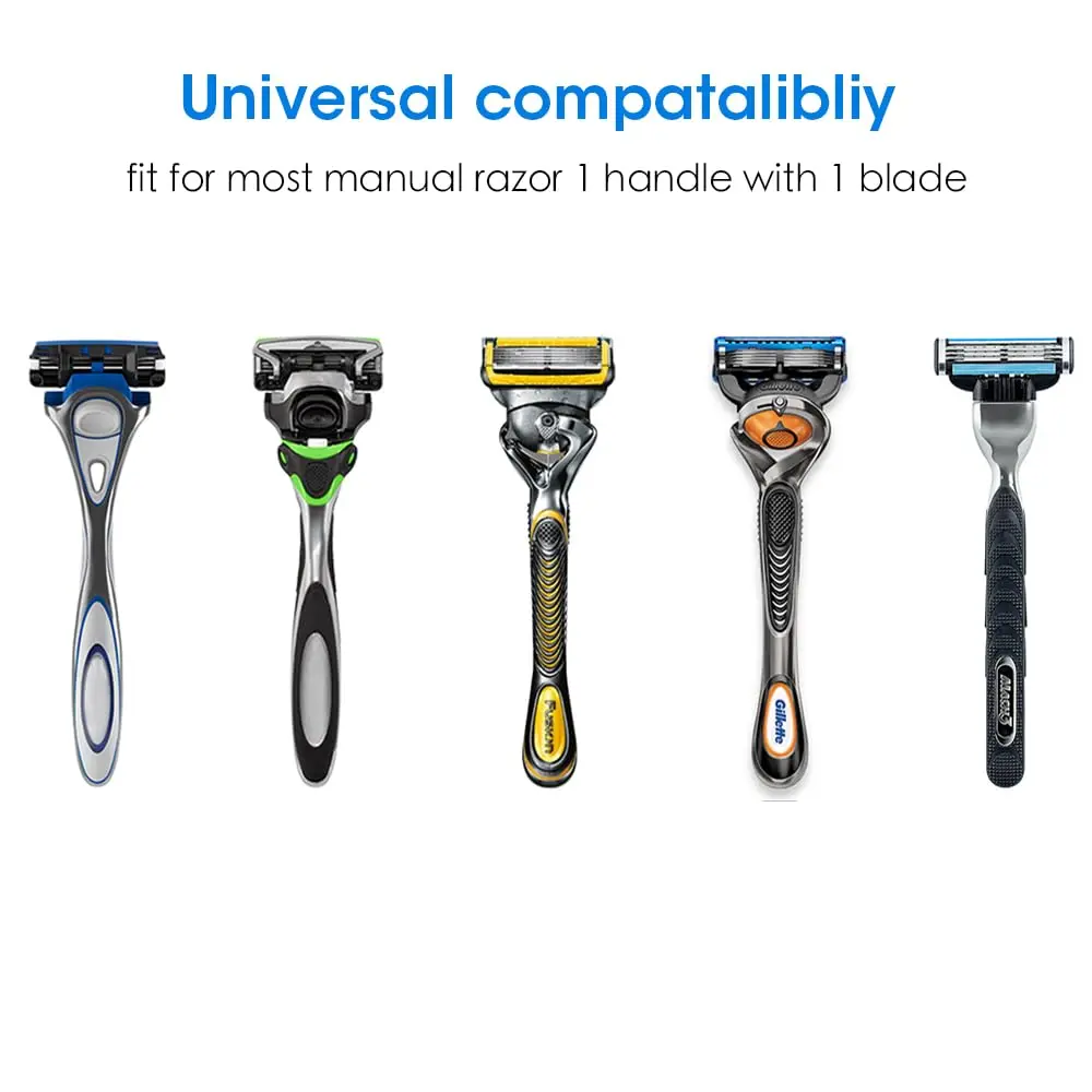 Nincha Manual Razor Travel Case Portable Plastic Razor Protector Grey | Fits Most Manual Razor Systems - view 6