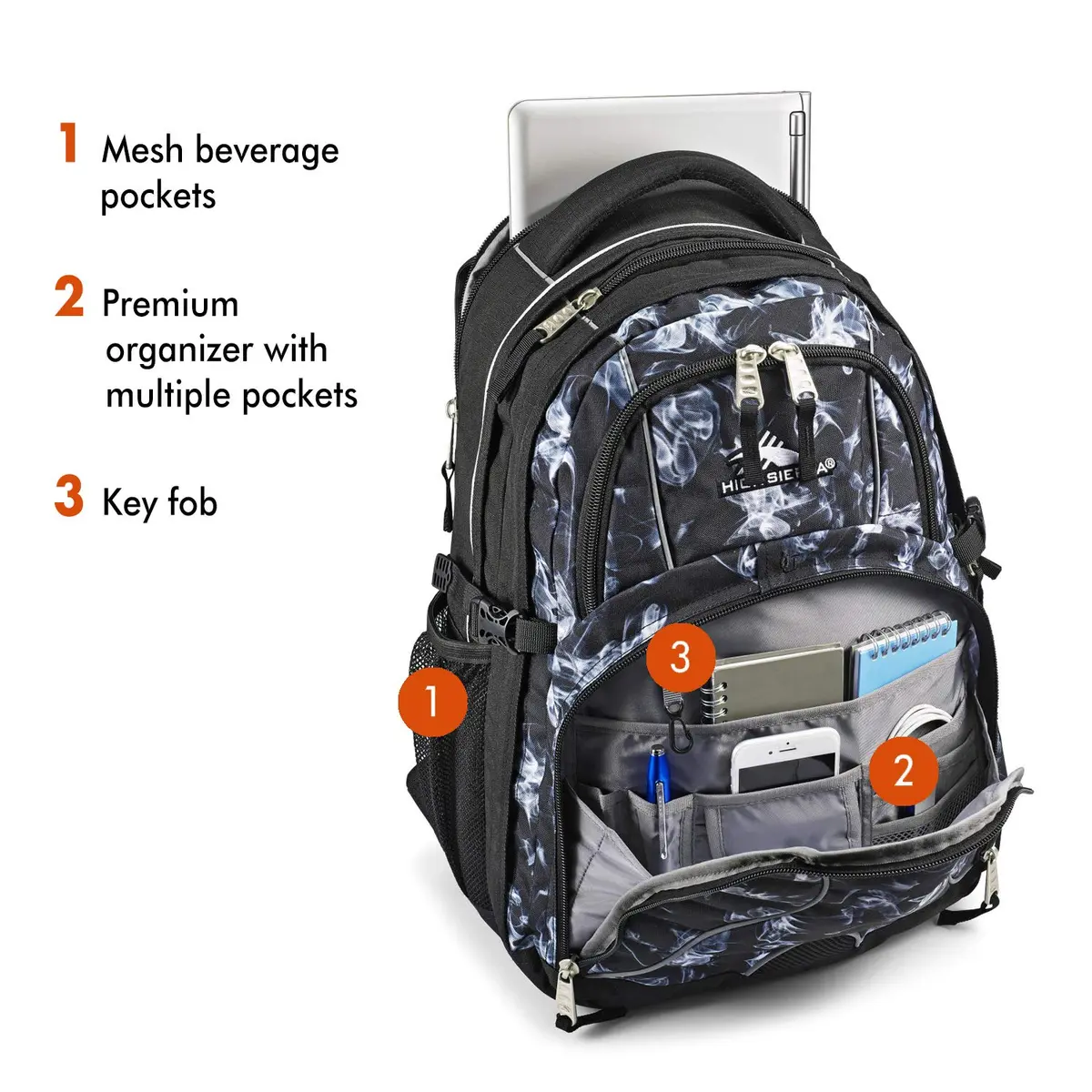 High Sierra Swerve Laptop Backpack 36.5L (19 x 13 x 7.75-Inch) | Water-Resistant for Daily Commutes - view 2