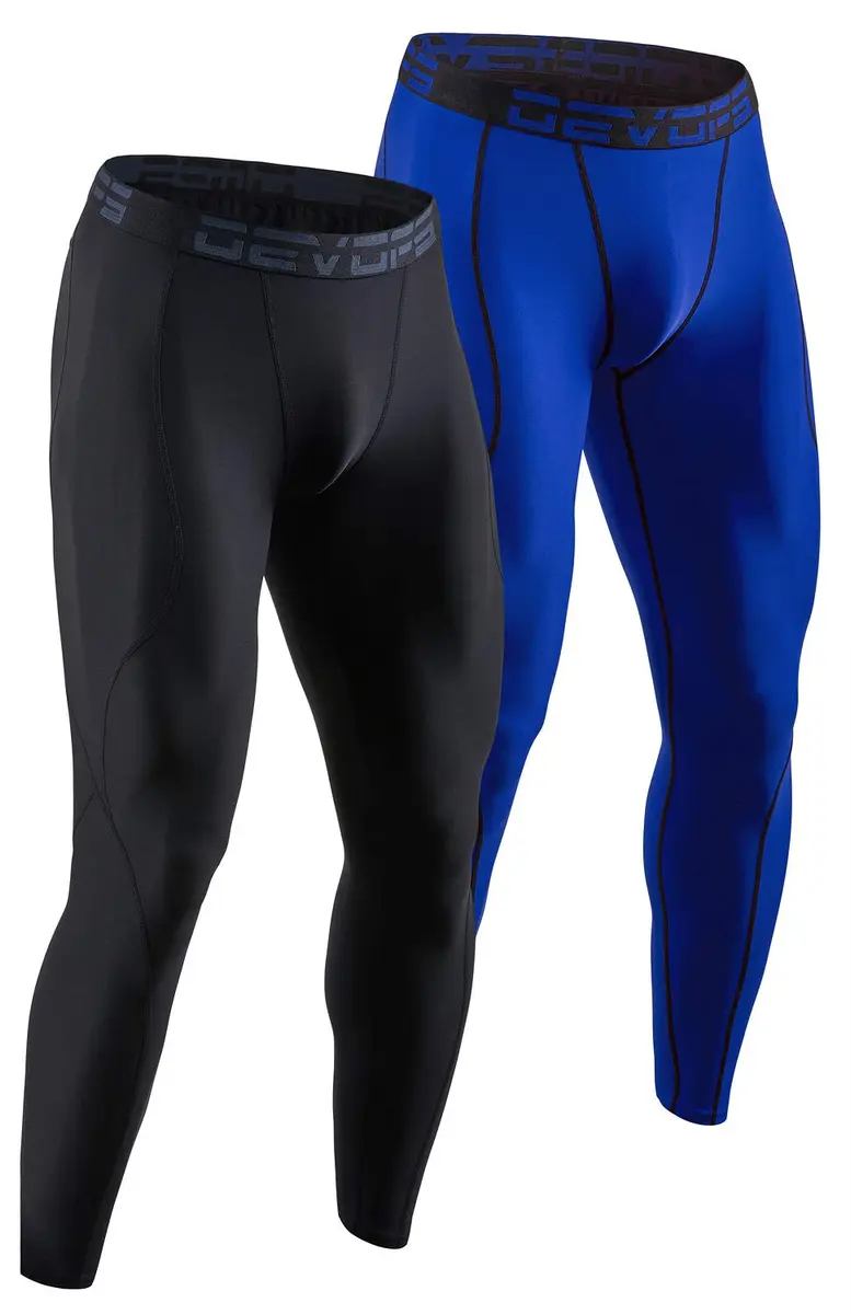 DEVOPS Men's Compression Pants Athletic Leggings Tights | 4-Way Stretch, UPF 50+ Support - main product image