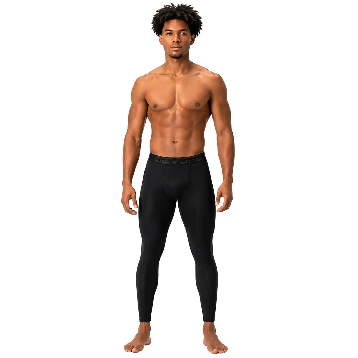 DEVOPS Men's Compression Pants Athletic Leggings Tights | 4-Way Stretch, UPF 50+ Support - view 6