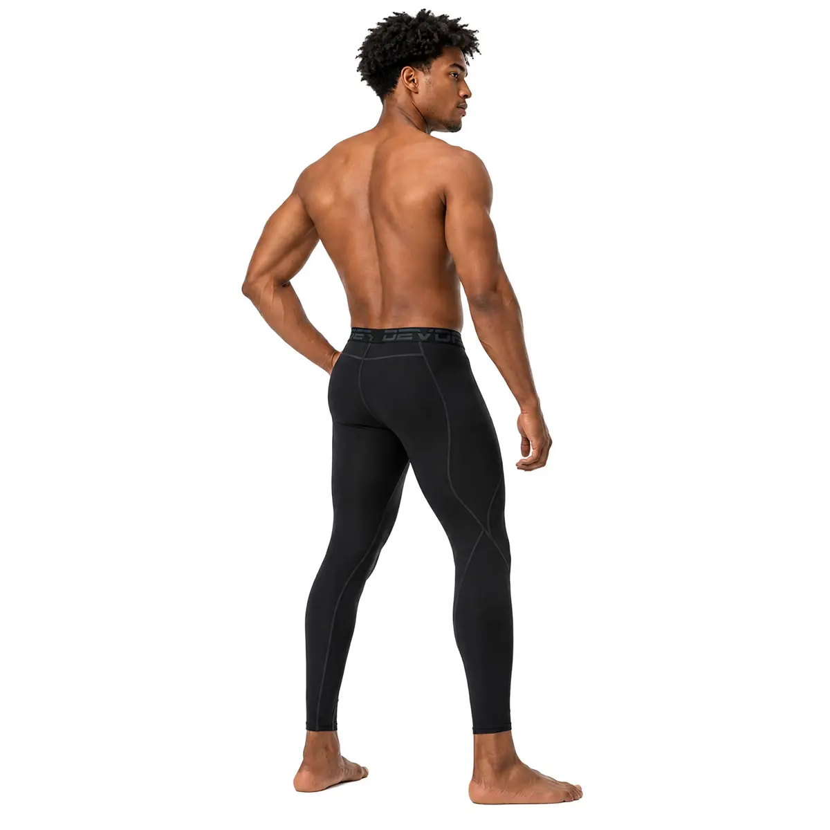 DEVOPS Men's Compression Pants Athletic Leggings Tights | 4-Way Stretch, UPF 50+ Support - view 8