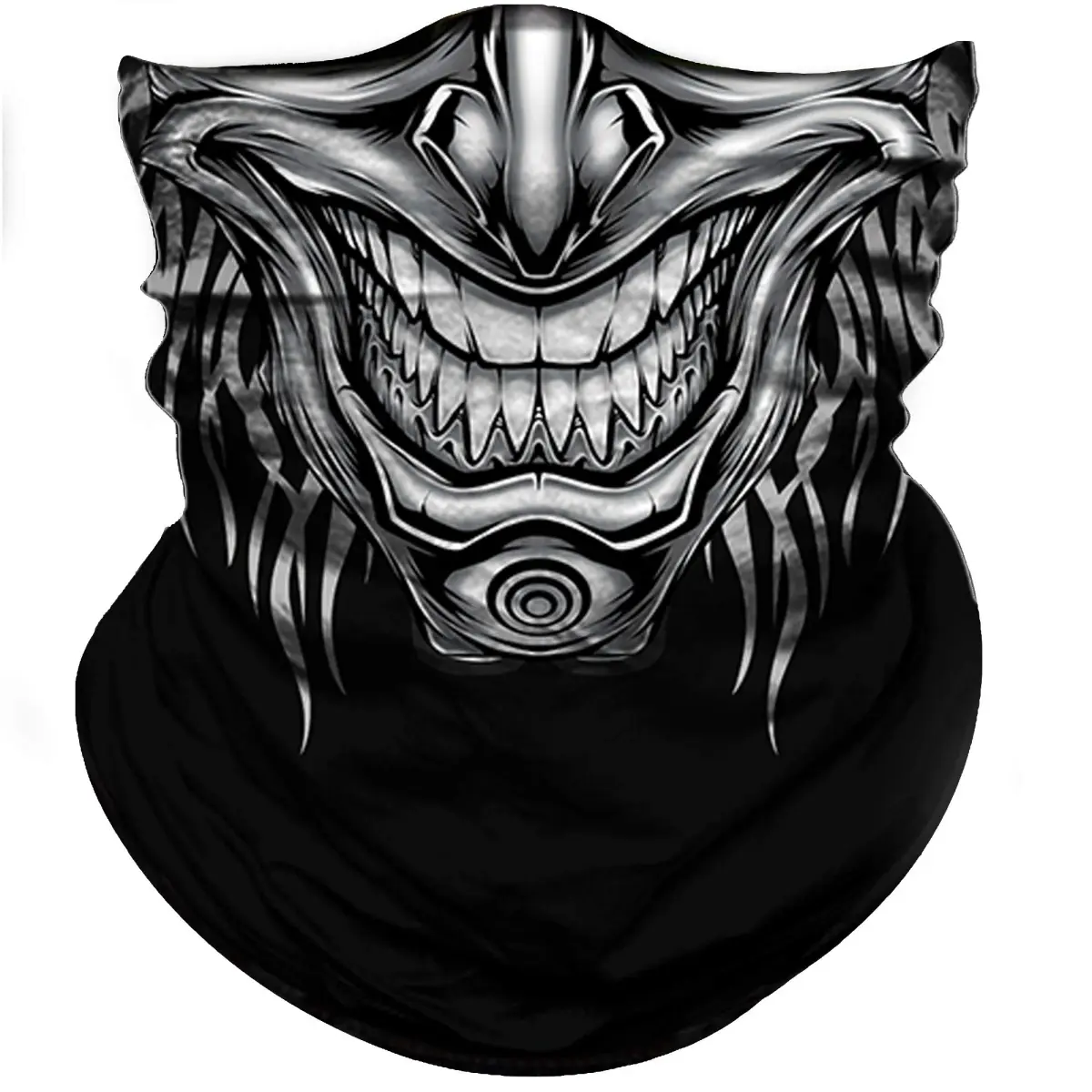 Obacle Skull Beard V Teeth Half Face Mask for Dust, Wind, UV Protection - Seamless 3D Tube Bandana - main product image