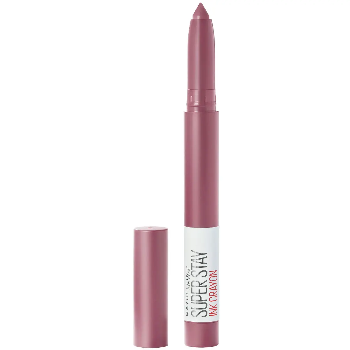 Maybelline Super Stay Ink Crayon Lipstick Makeup, Stay Exceptional Purple Beige 0.04 oz (1.13 g) | Longwear Matte Lip Color - main product image