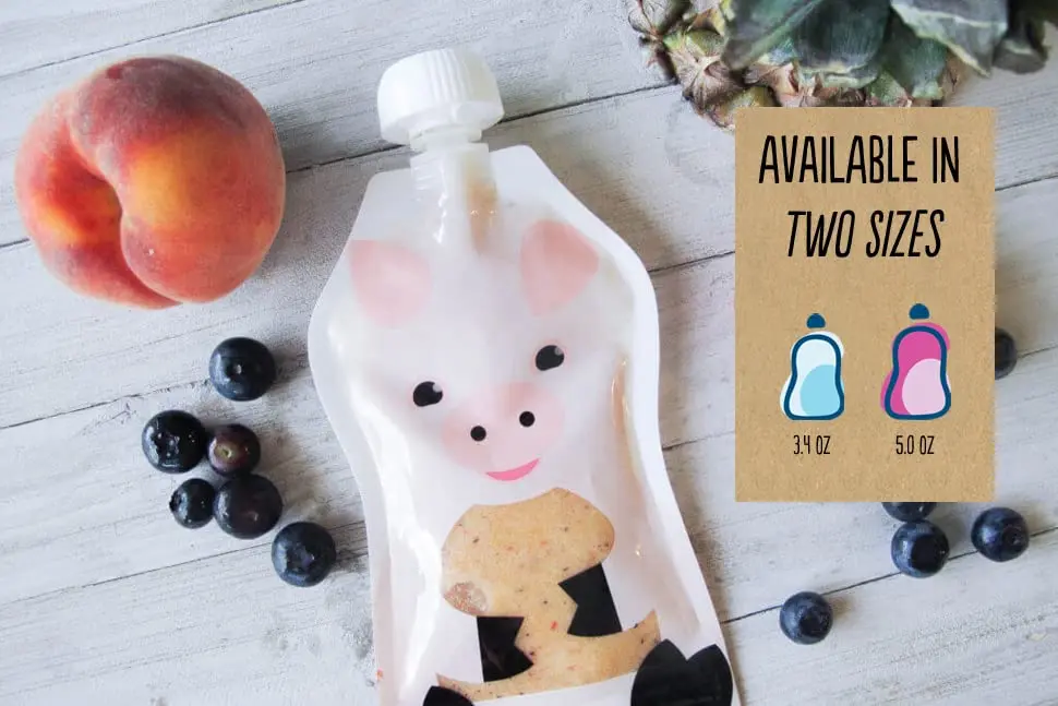 SQUOOSHI Reusable Baby Food Pouches 6 Pack | 3.4 oz | BPA-Free, Dishwasher Safe, Freezer Safe - view 6