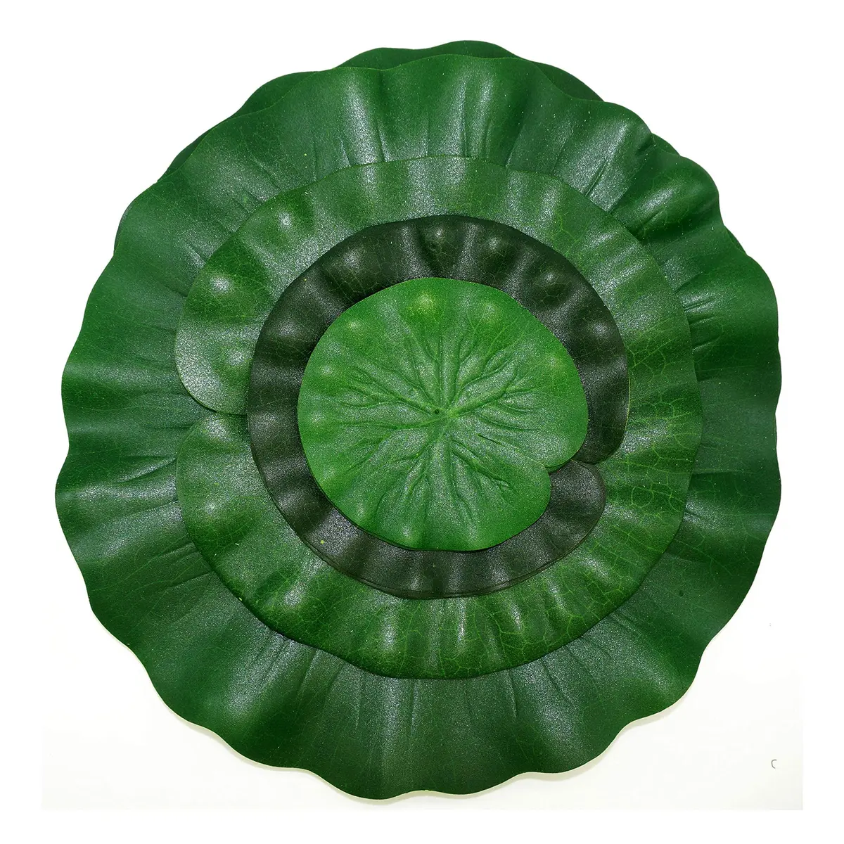 IFAMIO Artificial Floating Foam Lotus Leaves 4 Sizes | Realistic Pond & Aquarium Decor (10cm-28cm) - view 7