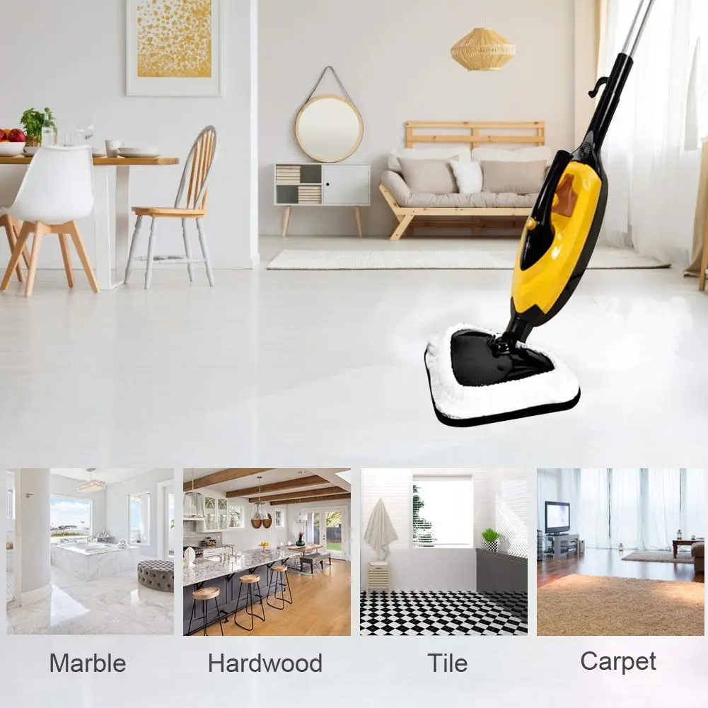 Fushing 6Pcs Steam Mop Pads | Reusable Microfiber Replacement Pads for Steam Mops - view 7
