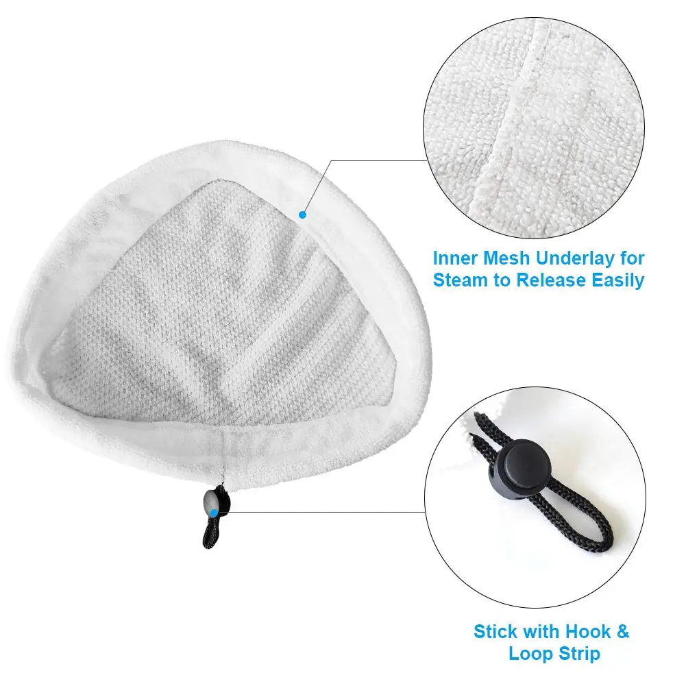 Fushing 6Pcs Steam Mop Pads | Reusable Microfiber Replacement Pads for Steam Mops - view 4