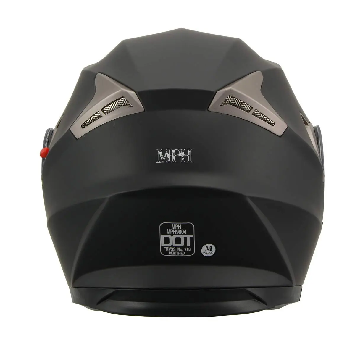 Milwaukee Helmets Full Face DOT Approved Racing Helmet X-Small | Lightweight Aerodynamic ABS Shell - view 3