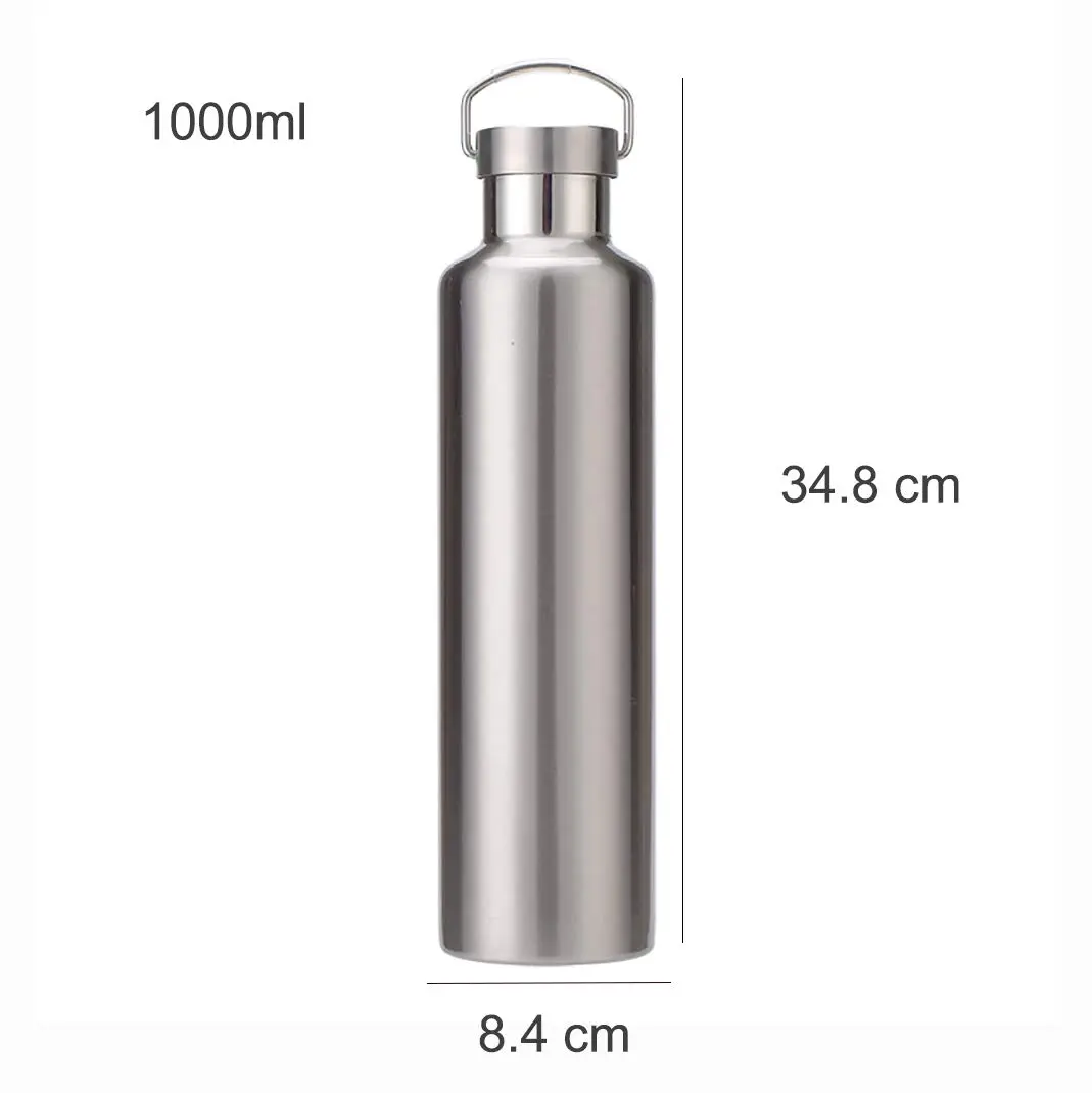 Gteller Stainless Steel Vacuum Insulated Water Bottle 34oz | Keeps Drinks Hot 6h, Cold 10h, Double Walled, Leak Proof - view 2