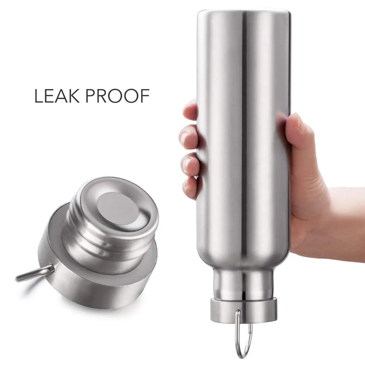Gteller Stainless Steel Vacuum Insulated Water Bottle 34oz | Keeps Drinks Hot 6h, Cold 10h, Double Walled, Leak Proof - view 4