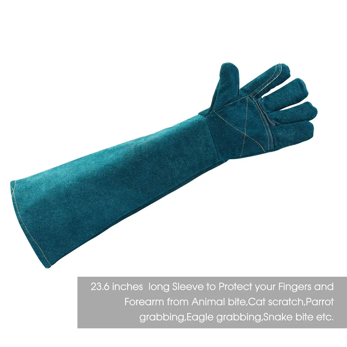 AOWPFVV Animal Handling Gloves Bite Proof for Dogs, Cats, 60cm (23.6in) Large | ANSI Cut Level A5 Protection - view 4