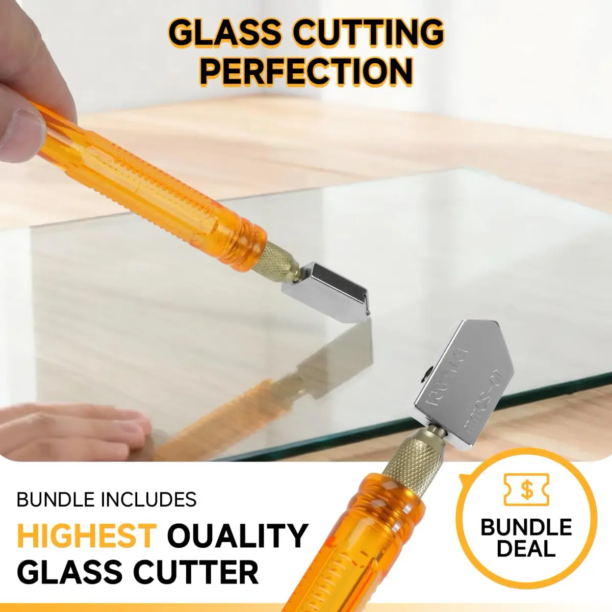 Kalawen Glass Bottle Cutter Kit for Round Bottles | Adjustable Stainless Steel Tool with Diamond Carbide Blade - view 6