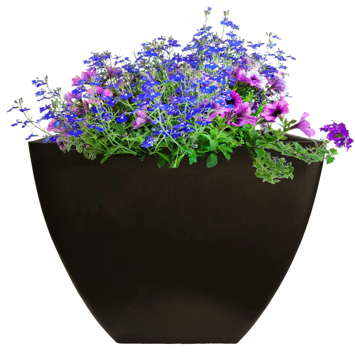 RTS Home Accents 16" Square Garden Planter Graphite | Weather-Resistant Indoor/Outdoor Planter - view 4