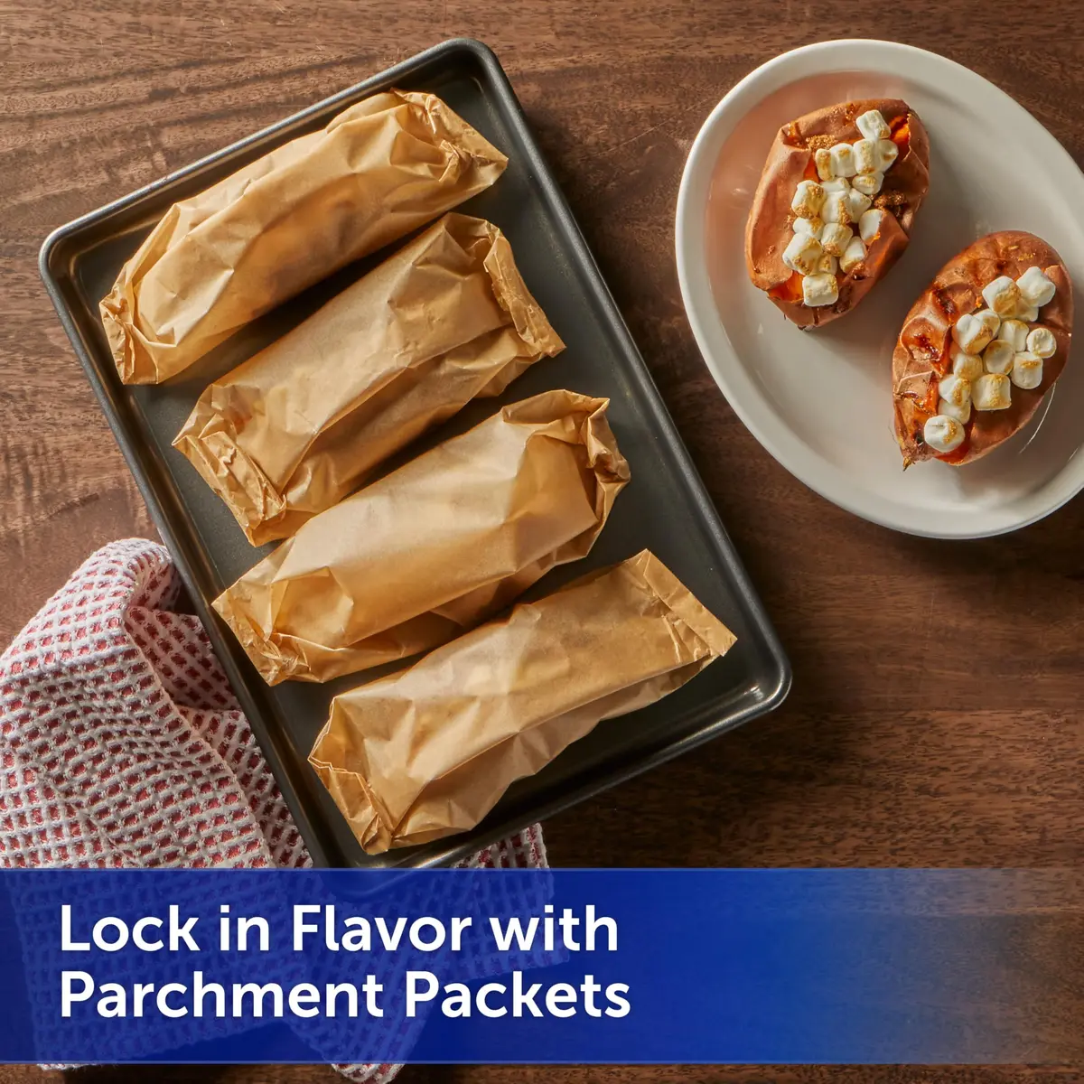 Reynolds Unbleached Parchment Paper Roll 45 sq ft | Oven Safe up to 425°F, Non-Stick, Eco-Friendly - view 5