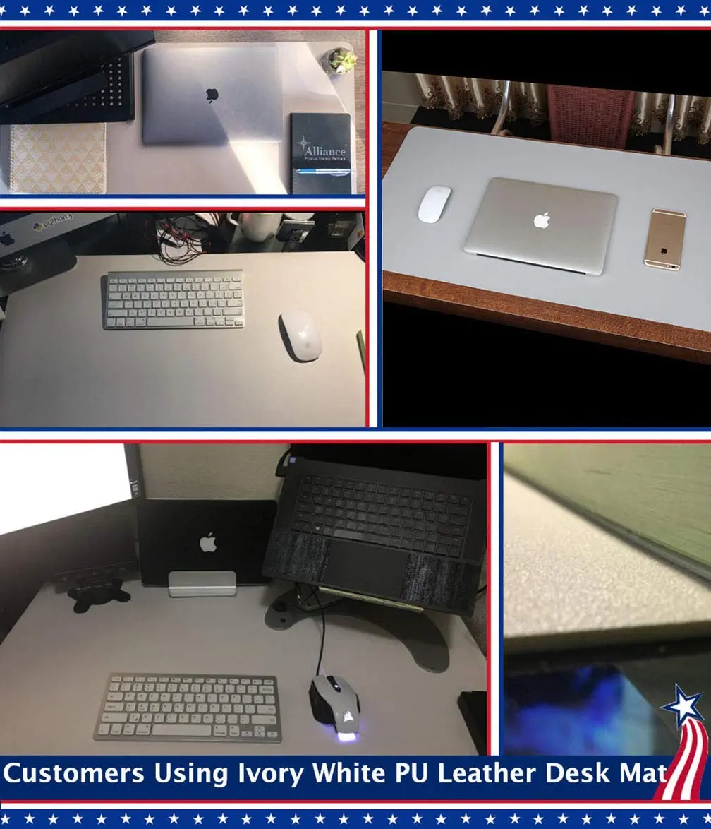 Easy Easy Life Black Desk Pad Protector 61cm x 91cm (24" x 36") | Waterproof PU Leather Mat for Office & Home - view 7
