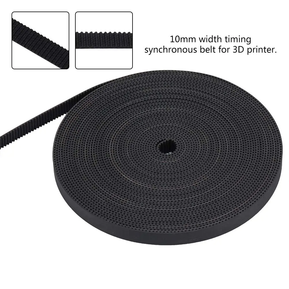 ASHATA 2GT Rubber Timing Belt 10mm Width, 10m (32.8ft) | Low Elongation, High Wear Resistance - view 7
