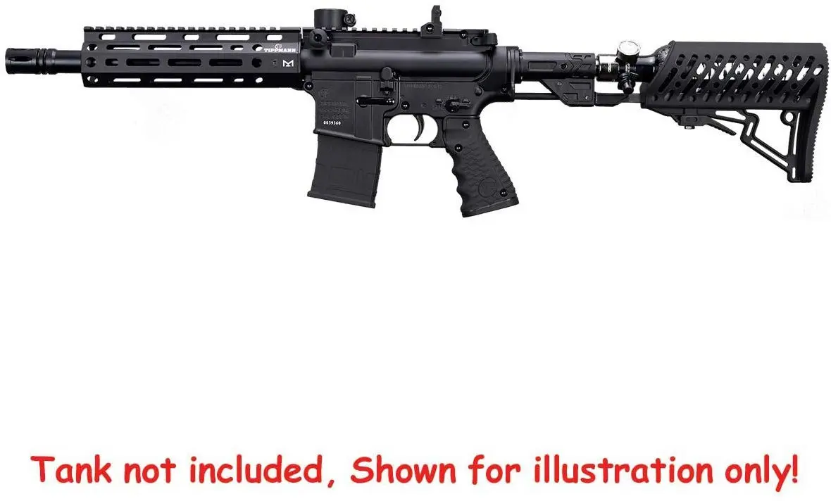 Tippmann TMC Elite .68 Caliber Magfed Marker, Black | Fully Pneumatic, Dual Feed, Lightweight Aluminum - view 3