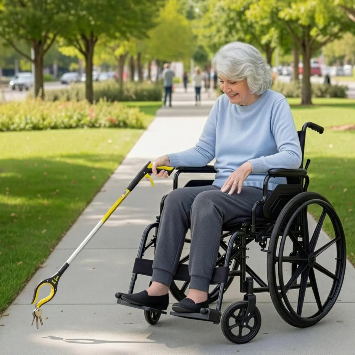 RMS 2-Pack 34 Inch & 21 Inch Reacher Grabber Set | Dual-Length Assistive Tools for Mobility & Daily Living - view 2