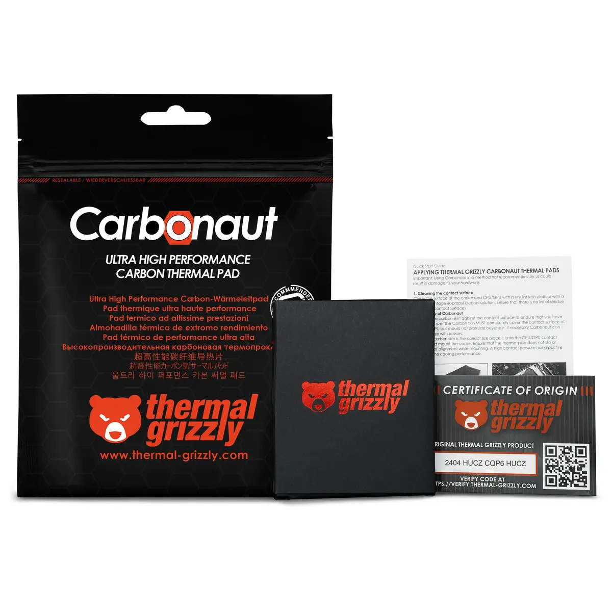 Thermal Grizzly Carbonaut Thermal Pad 51x68x0.2mm | High Conductivity 62.5 W/mK for CPUs and GPUs - view 8