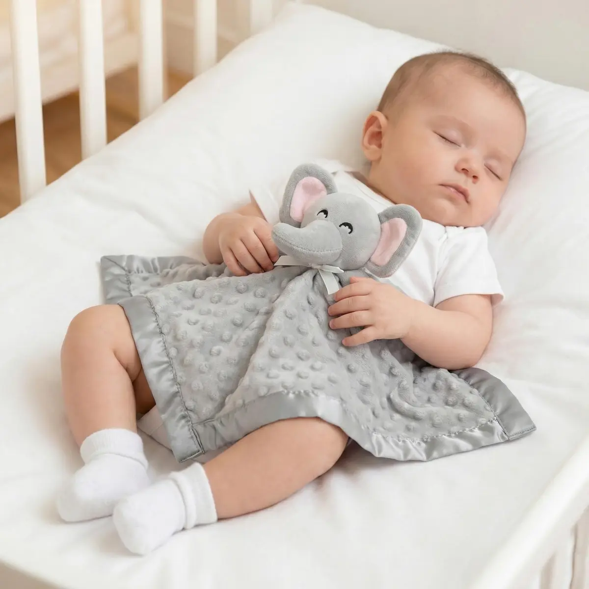 Pro Goleem Elephant Security Blanket 16 Inch | Soft Lovey for Babies & Toddlers - view 5