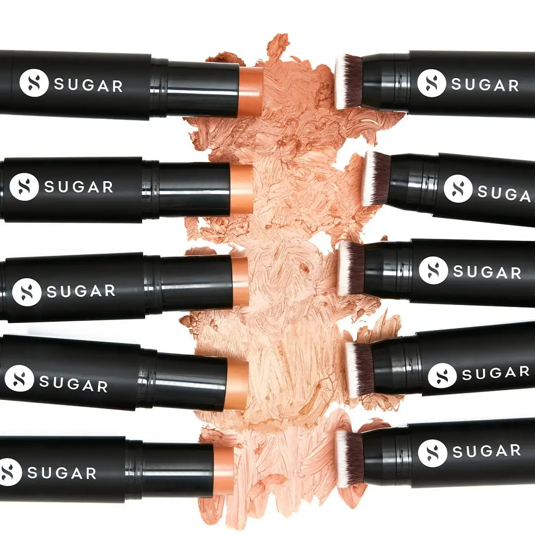 SUGAR Ace Of Face Foundation Stick - 52 Corretto (Tan, Yellow Undertone) 12gm | Full Coverage Matte Finish - view 7