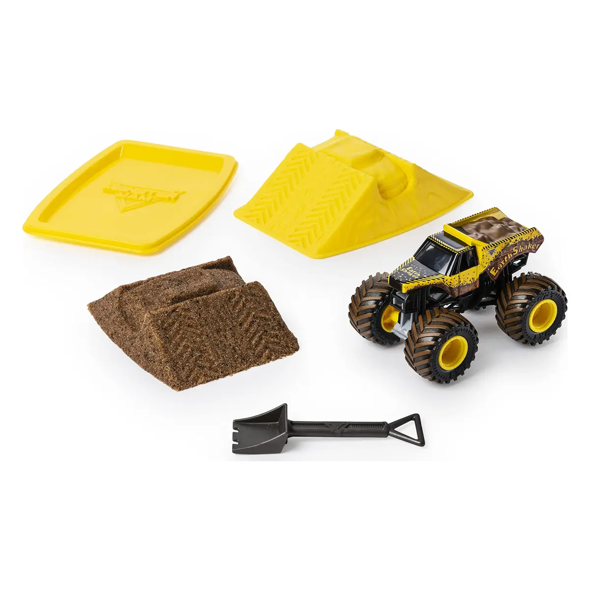 Monster Jam Earth Shaker Monster Dirt Starter Set | 8oz of Synthetic Dirt & Die-Cast Truck for Kids - view 3
