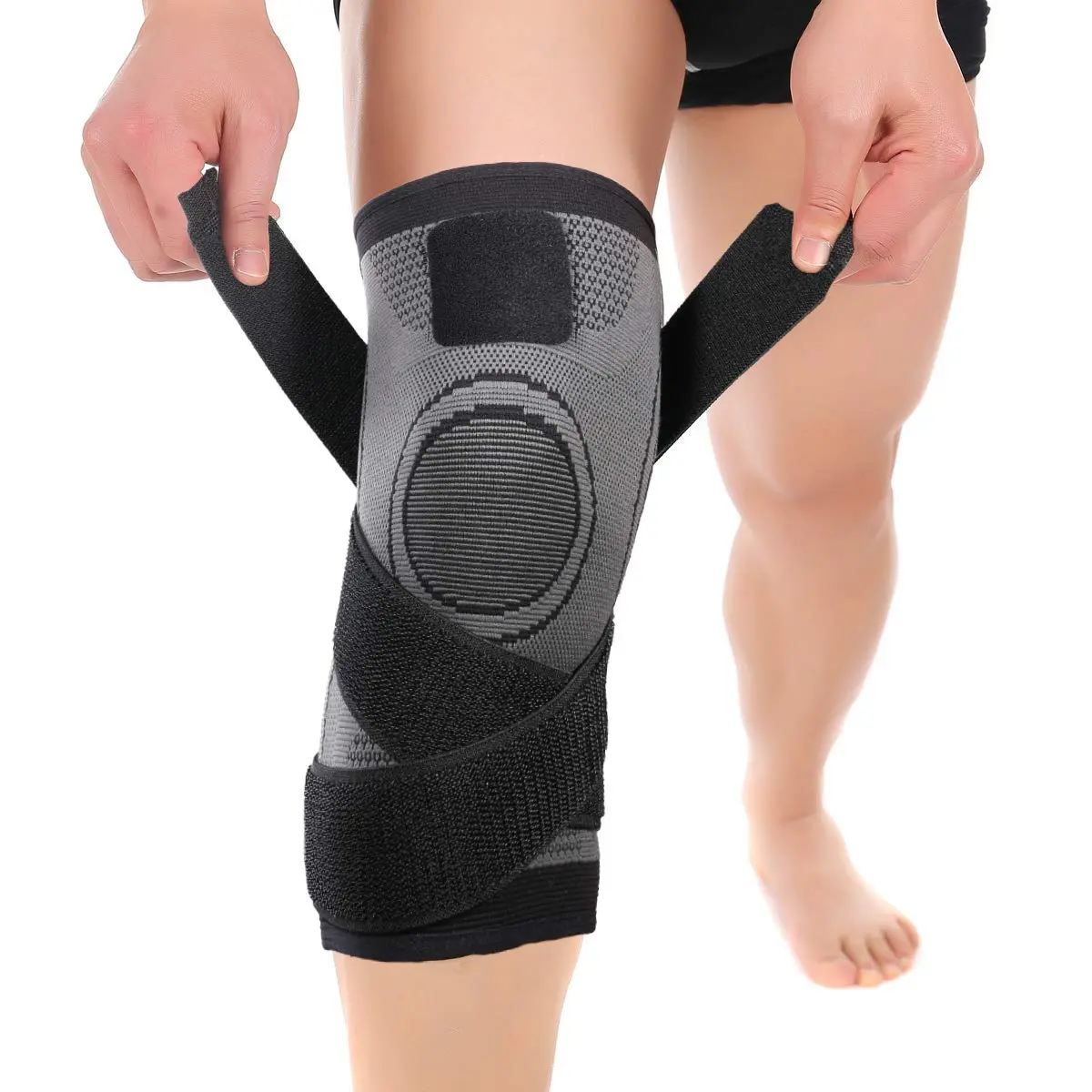 Mumian Black Knee Pad for Ligament Injury & Pain Relief, Size M (34-39cm) | FDA Approved, Doctor Recommended - main product image
