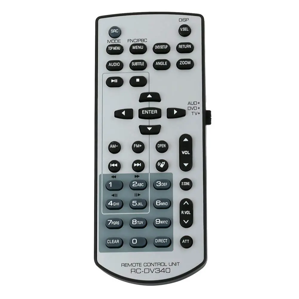 UBay RC-DV340 Replacement Remote Control for Kenwood Audio Systems | Infrared - main product image