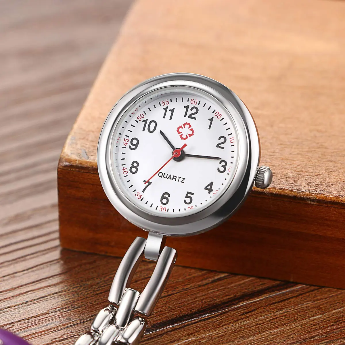 Avaner Butterfly Nurse Watch Clip-On Analog Quartz Fob Pocket Watch 2.6cm - view 6