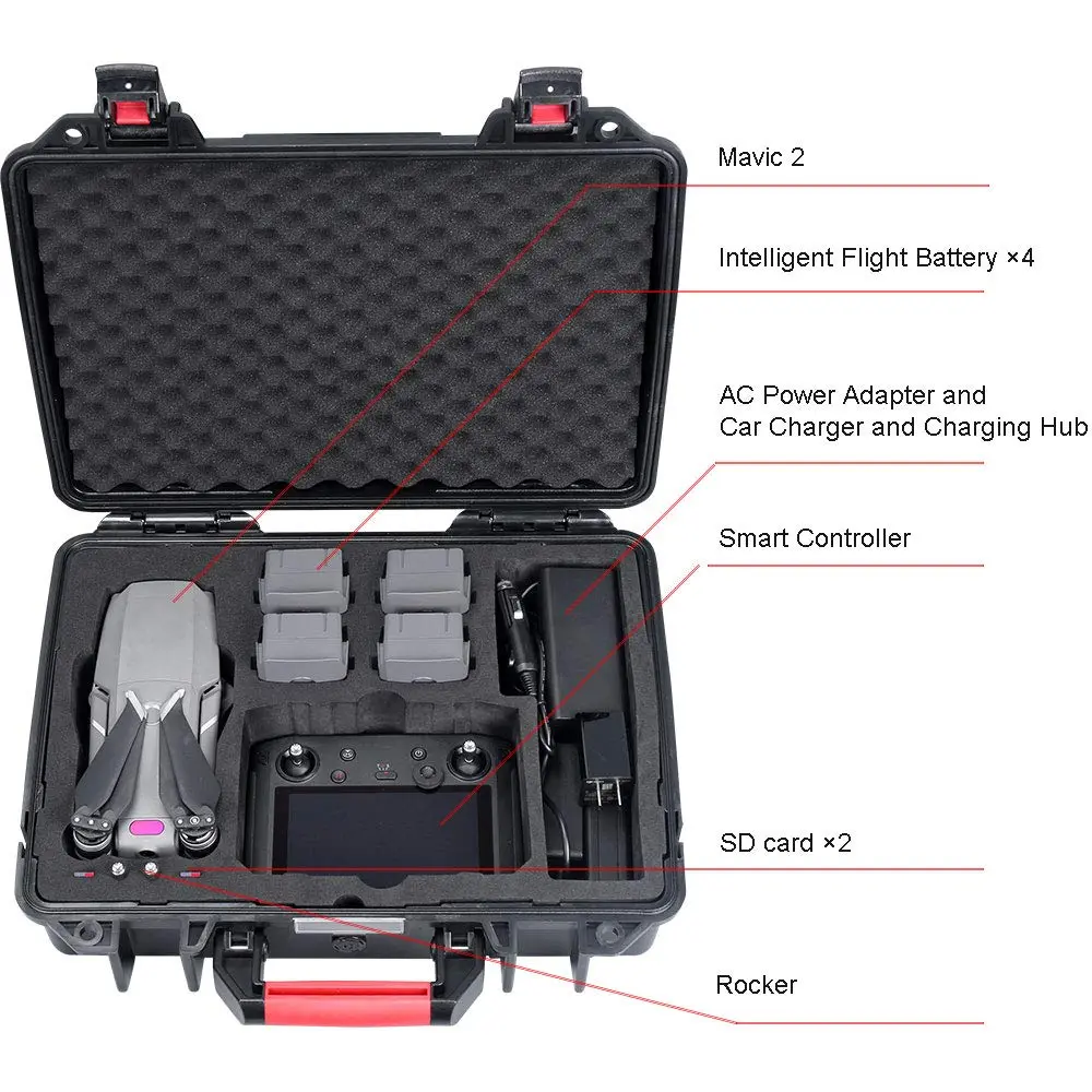 Smatree 17.6L Carrying Case for DJI Mavic 2 Pro/Zoom & Smart Controller | 41cm (16.1") - view 2