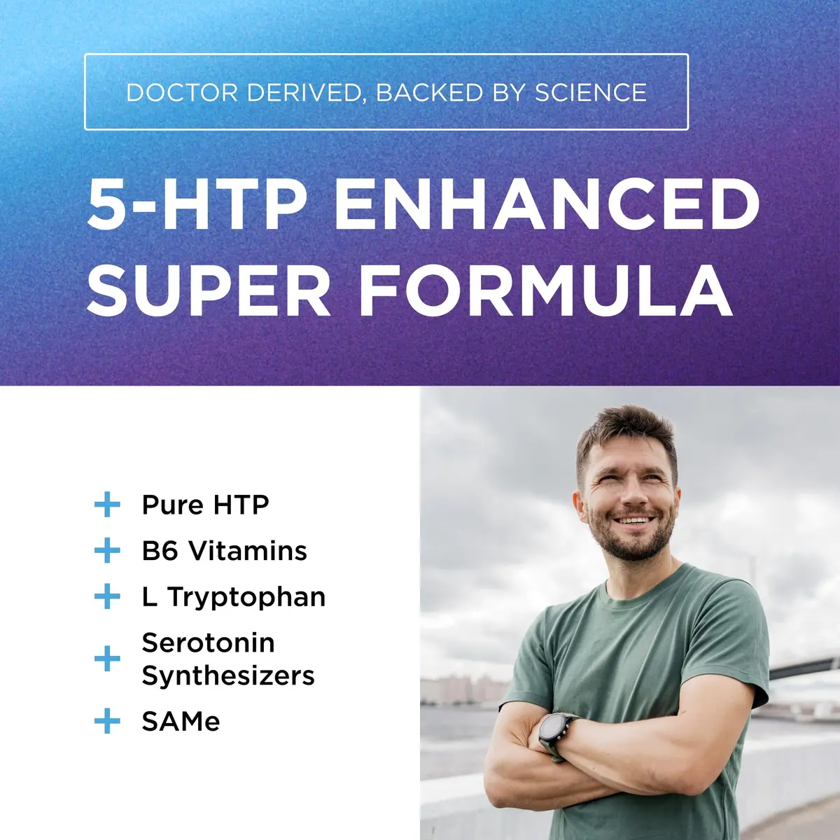 Dr. Emil 200MG 5-HTP Plus, Mood & Sleep, L-Tryptophan, B6, SAM-e, 60 Count | Supports Sleep & Mood - view 3