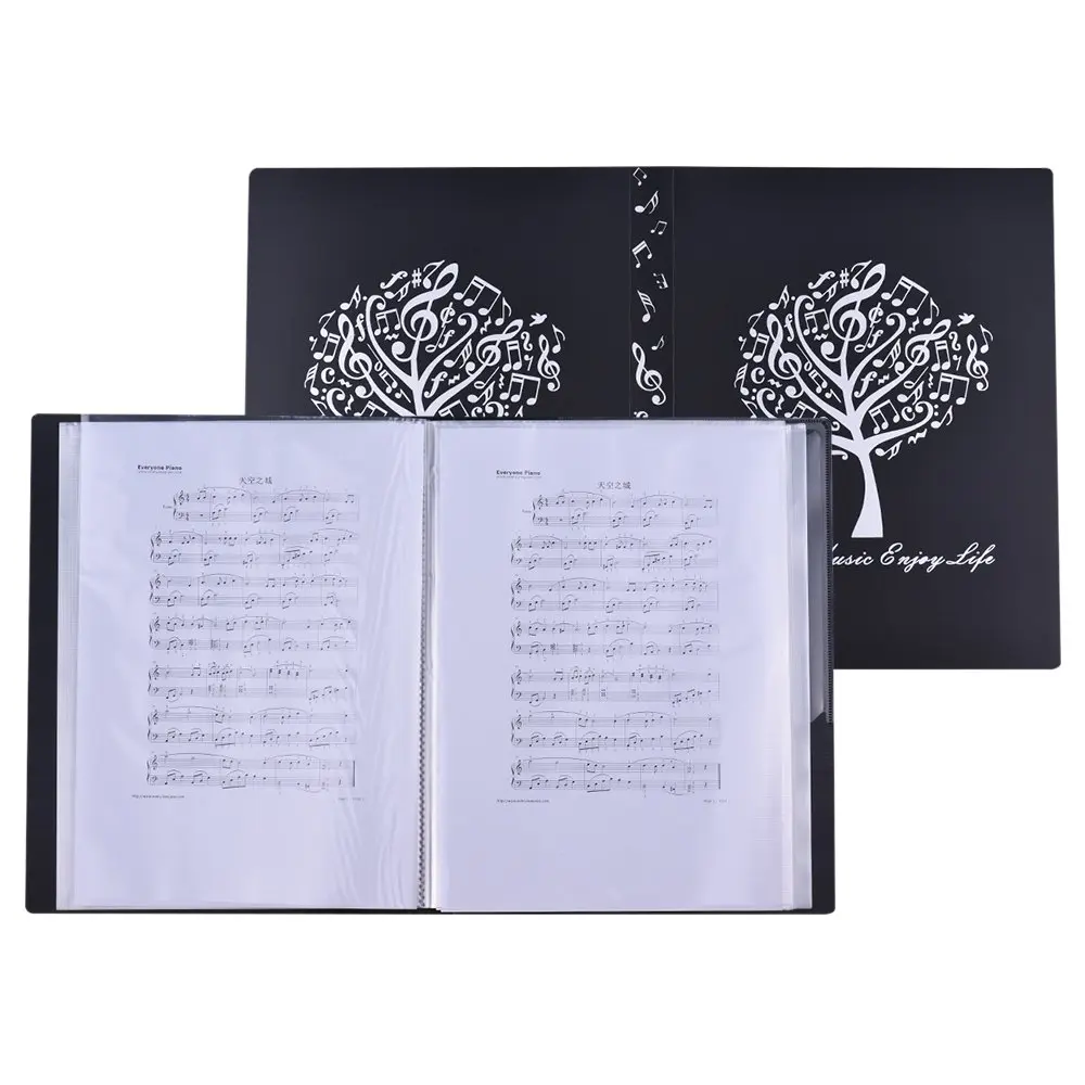 KingPoint Music File Folder A4 Size Sheet Music Folder with 40 Pockets | Durable & Attractive Music Themed Design - view 7