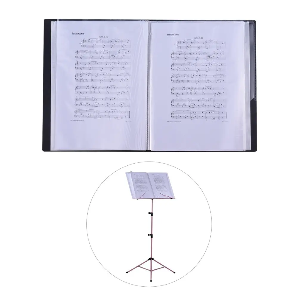 KingPoint Music File Folder A4 Size Sheet Music Folder with 40 Pockets | Durable & Attractive Music Themed Design - view 8