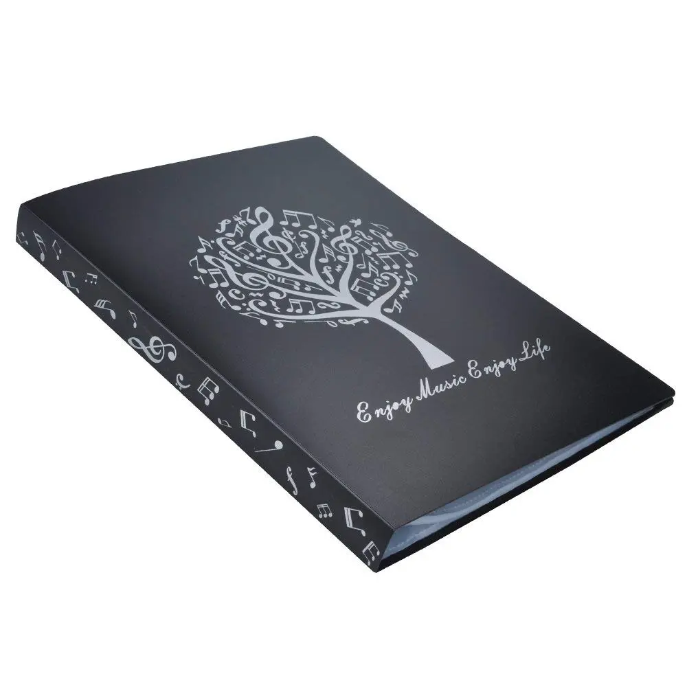 KingPoint Music File Folder A4 Size Sheet Music Folder with 40 Pockets | Durable & Attractive Music Themed Design - view 2