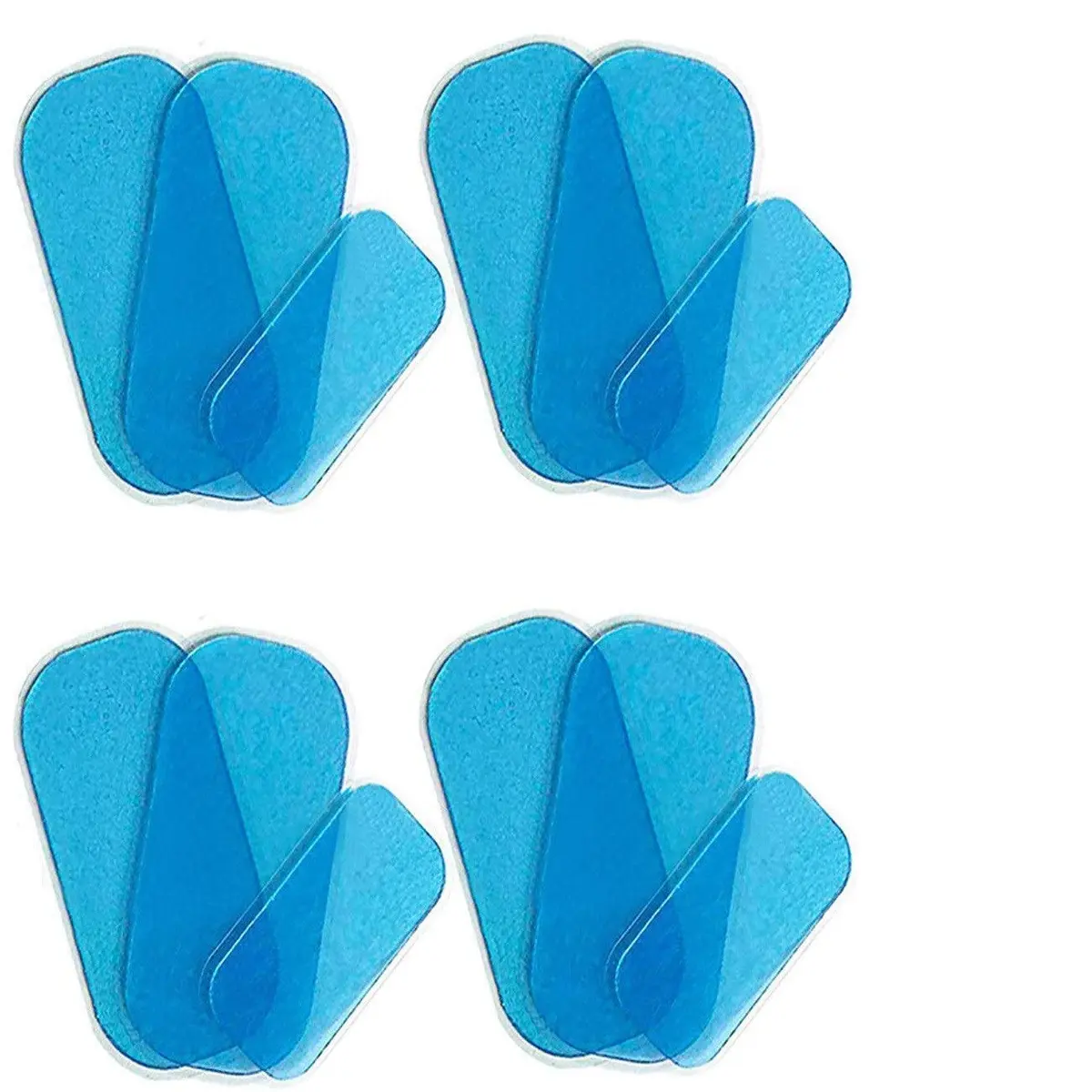 Hocai Gel Pads Replacements for EMS ABS Hips Massage Trainer 10x5cm & 7x3cm | Hydrogels for Hip Toning & Support - main product image