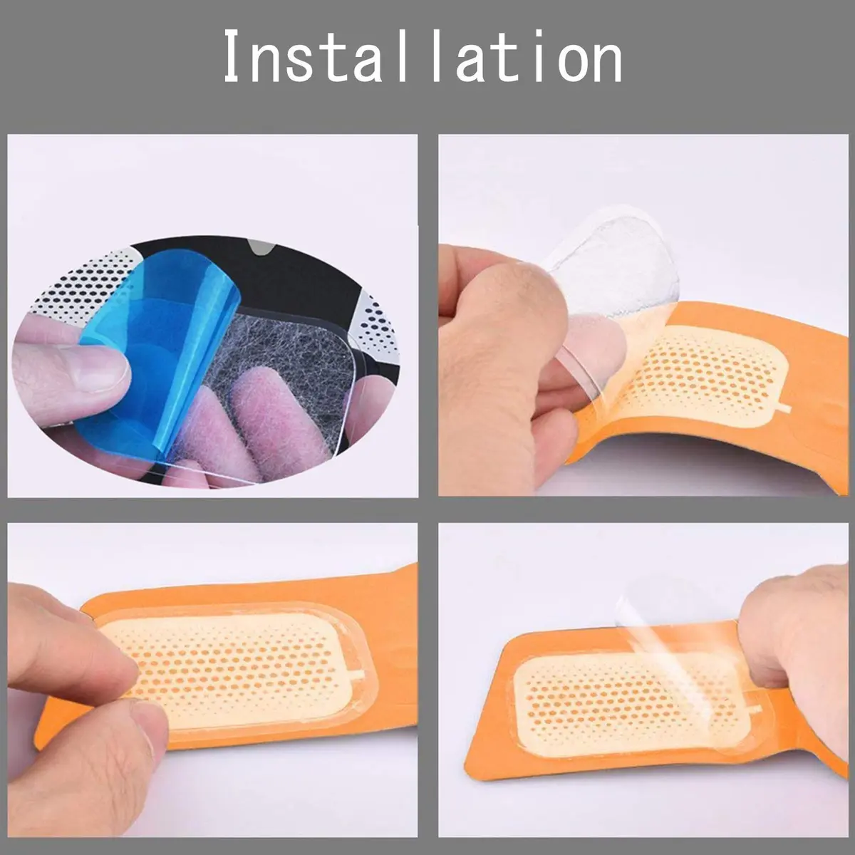 Hocai Gel Pads Replacements for EMS ABS Hips Massage Trainer 10x5cm & 7x3cm | Hydrogels for Hip Toning & Support - view 6