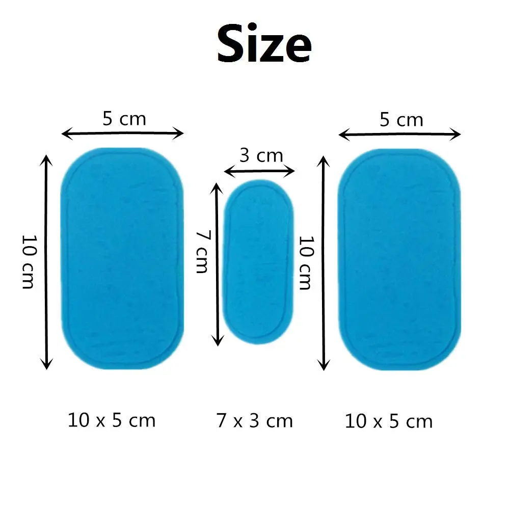Hocai Gel Pads Replacements for EMS ABS Hips Massage Trainer 10x5cm & 7x3cm | Hydrogels for Hip Toning & Support - view 3