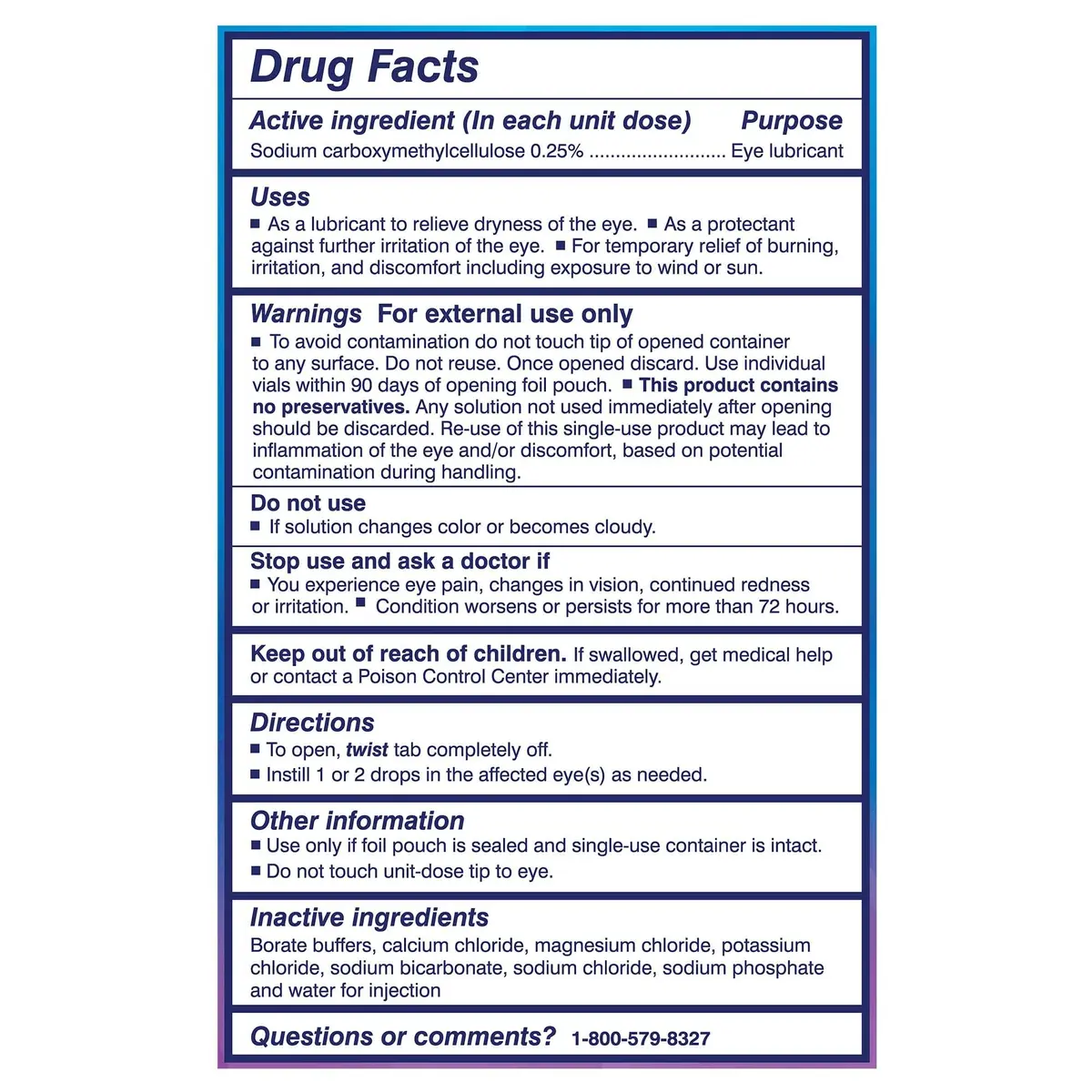 TheraTears Dry Eye Drops 30 Ct | Preservative-Free, Long-Lasting Relief for Sensitive Eyes - view 8