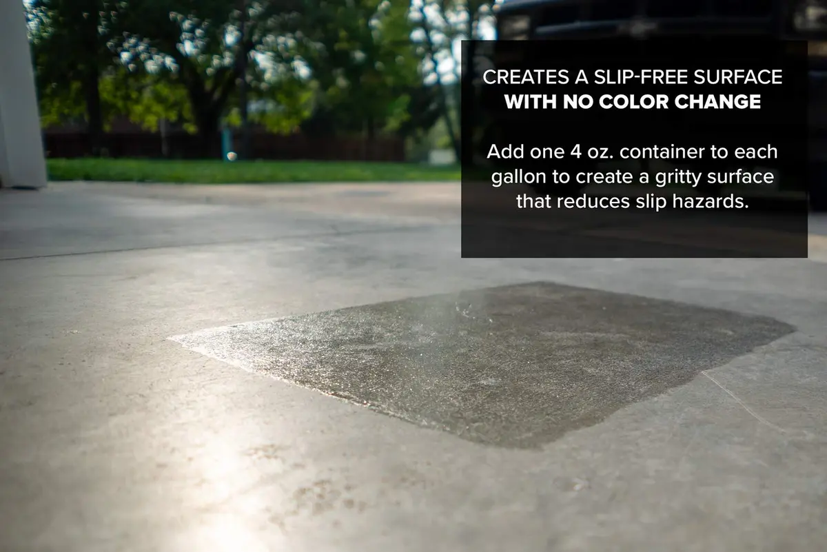 MasonryDefender Clear Fine Grit Paint Additive 118ml (4 oz) | Non-Slip Floor Grip for Sealers & Paints - view 5