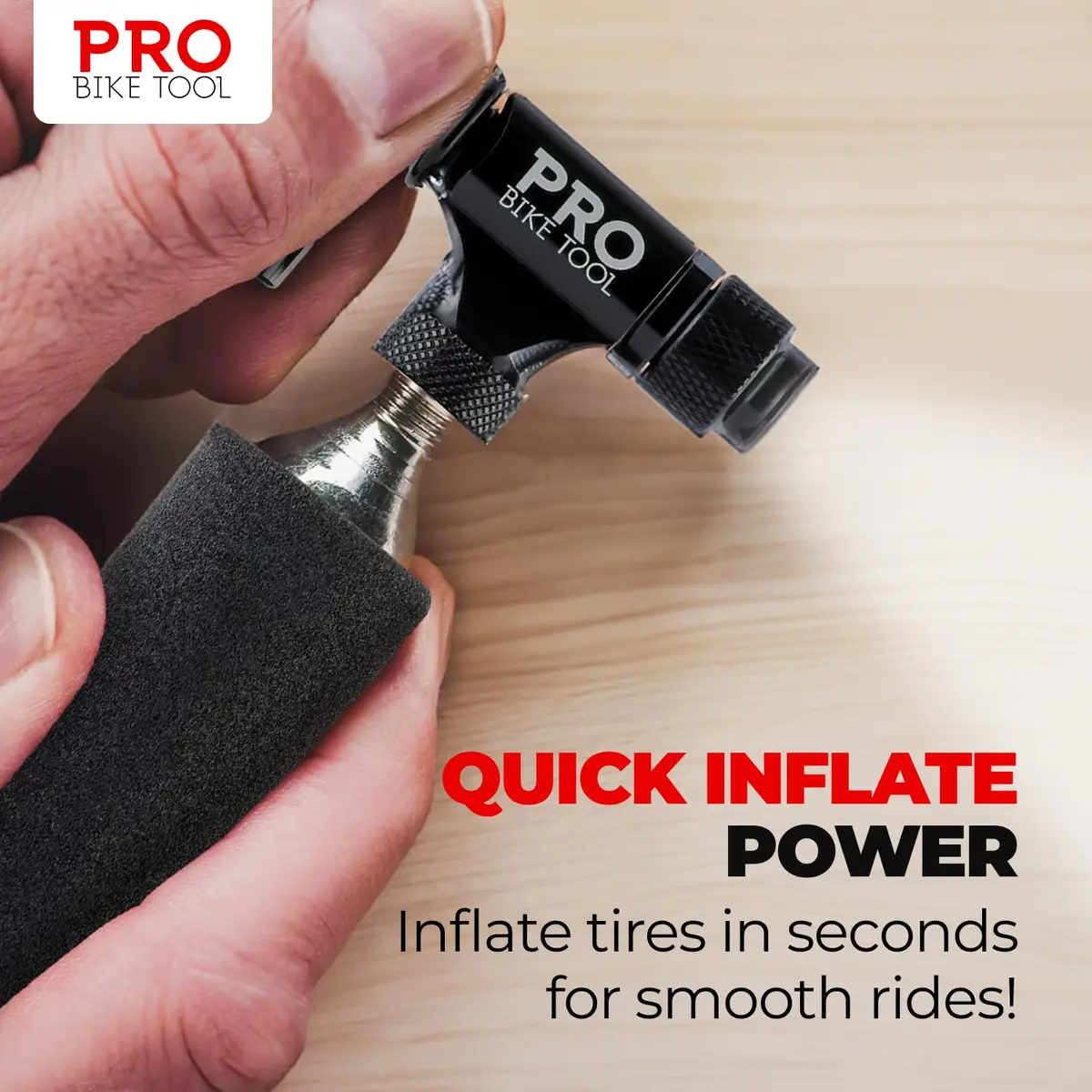 PRO BIKE TOOL 16g Threaded CO2 Cartridges (12-Pack, 6.77 oz / 192 g) | Fast Inflation for Road, MTB, Gravel Bikes - view 6