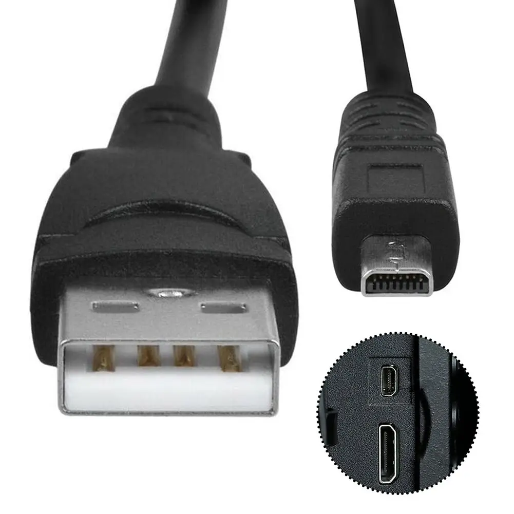 Parts Express UC-E16 USB Cable for Nikon Coolpix B500, A300, A10, A100, L29, L31, L32 | 3 ft Copper USB Cable - view 3