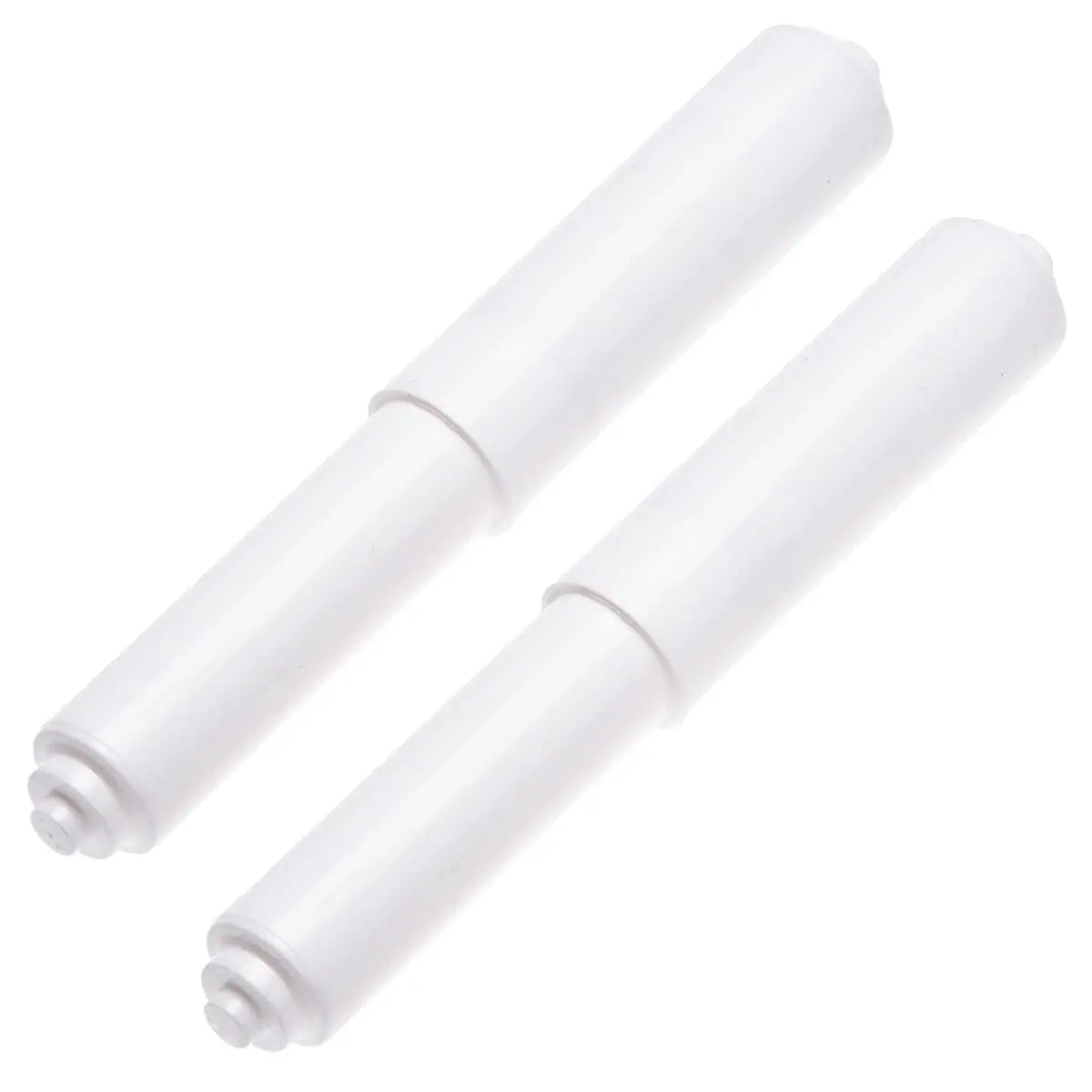 Hilltop Products 2 Pack White Toilet Paper Holder Spring Loaded Roller Replacement Rod | Universal Fit - main product image