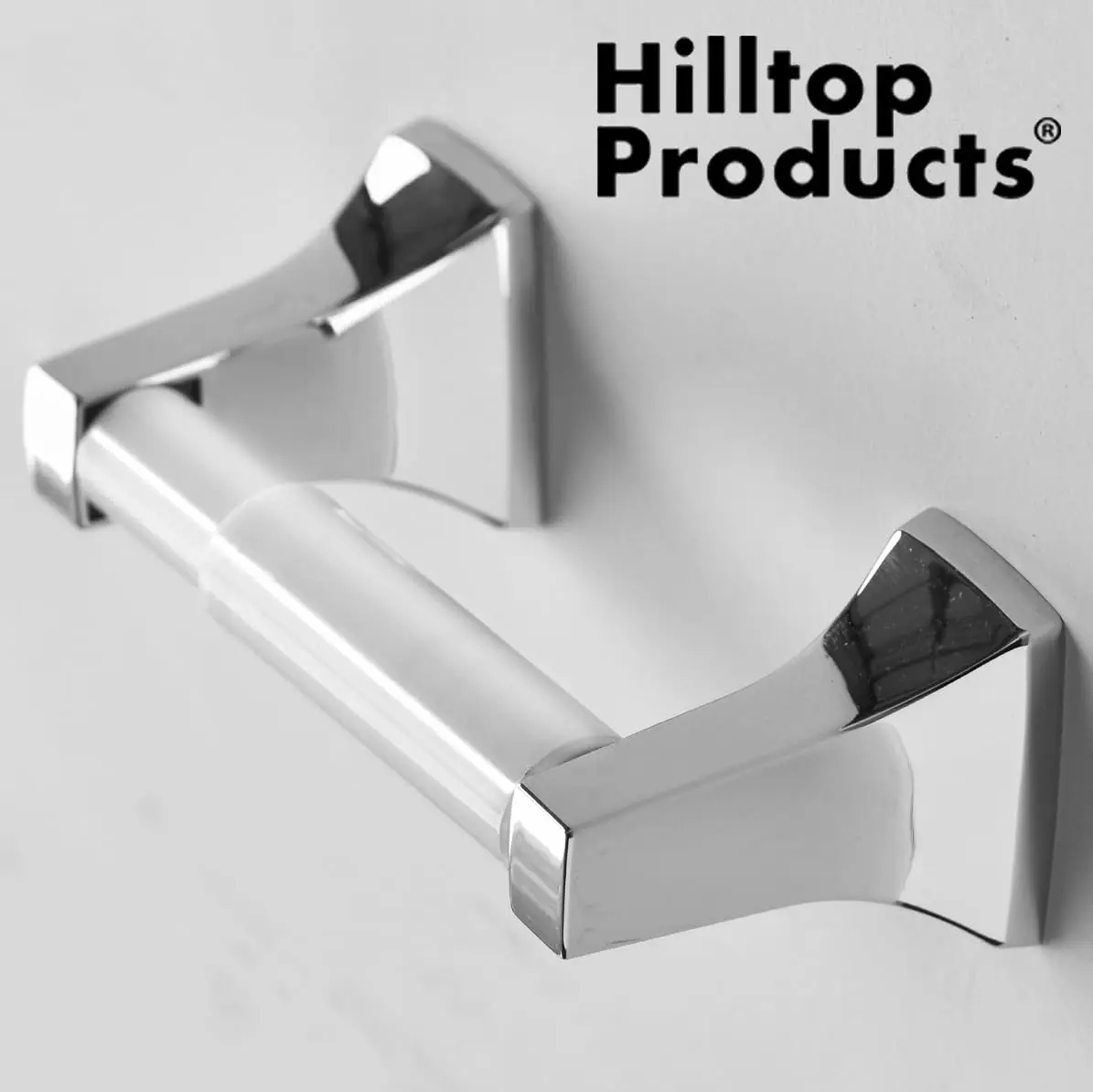 Hilltop Products 2 Pack White Toilet Paper Holder Spring Loaded Roller Replacement Rod | Universal Fit - view 3