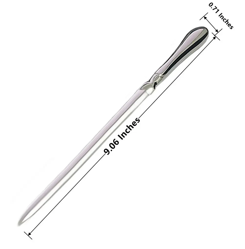 BANCHELLE Letter Opener Envelope Slitter with Paper Box 1 Piece | Zinc Alloy, Nickel Plated, 23 cm (9.06 Inches) - view 3