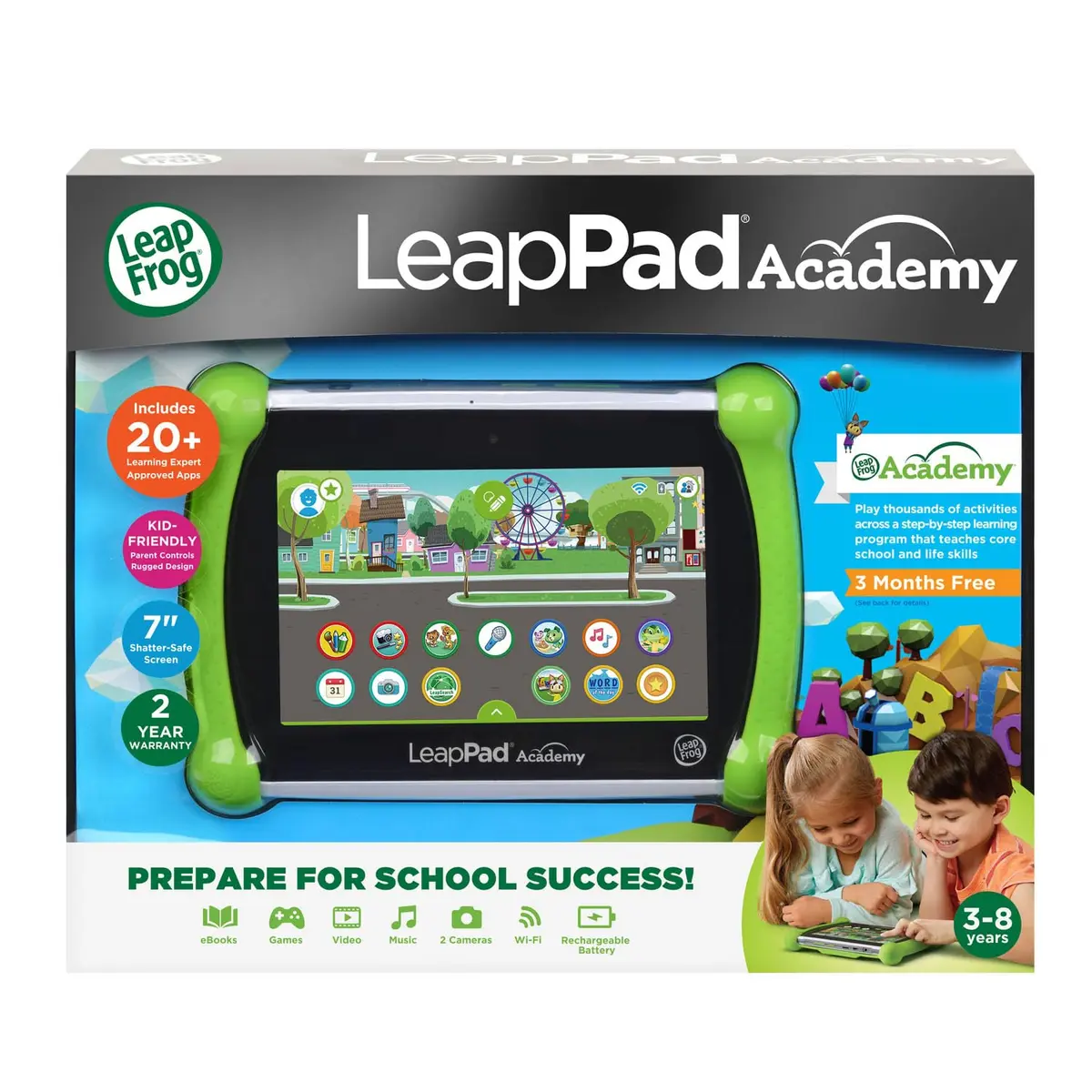 LeapFrog LeapPad Academy Kids’ Learning Tablet, Green 21.8 cm (8.5") | Educational Tablet for Ages 3-8 - view 7