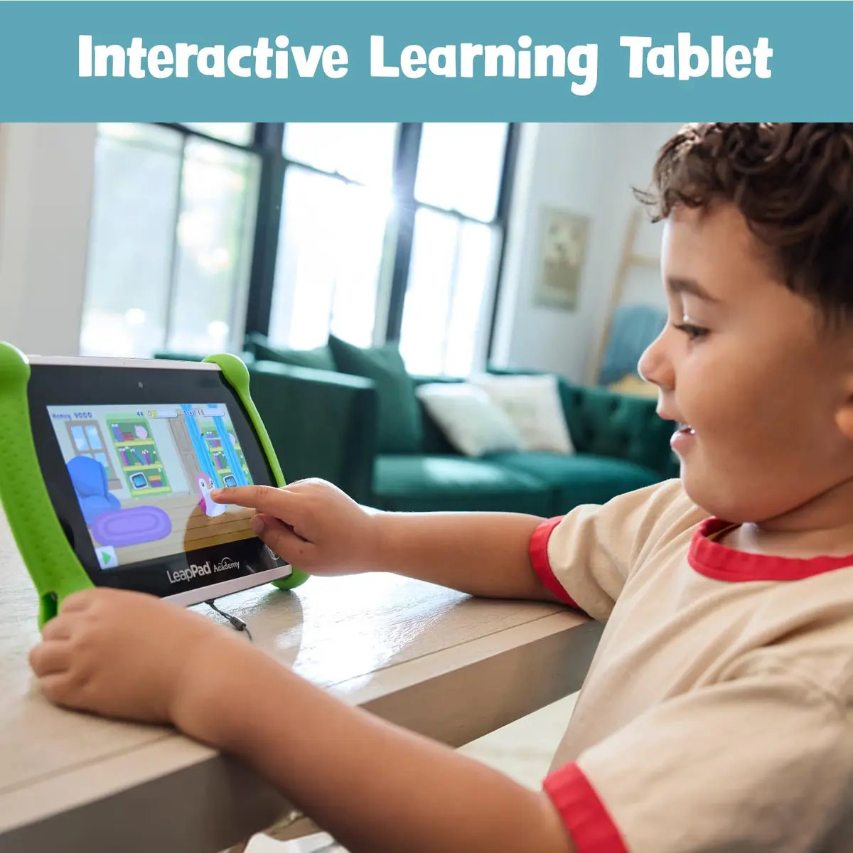 LeapFrog LeapPad Academy Kids’ Learning Tablet, Green 21.8 cm (8.5") | Educational Tablet for Ages 3-8 - view 2